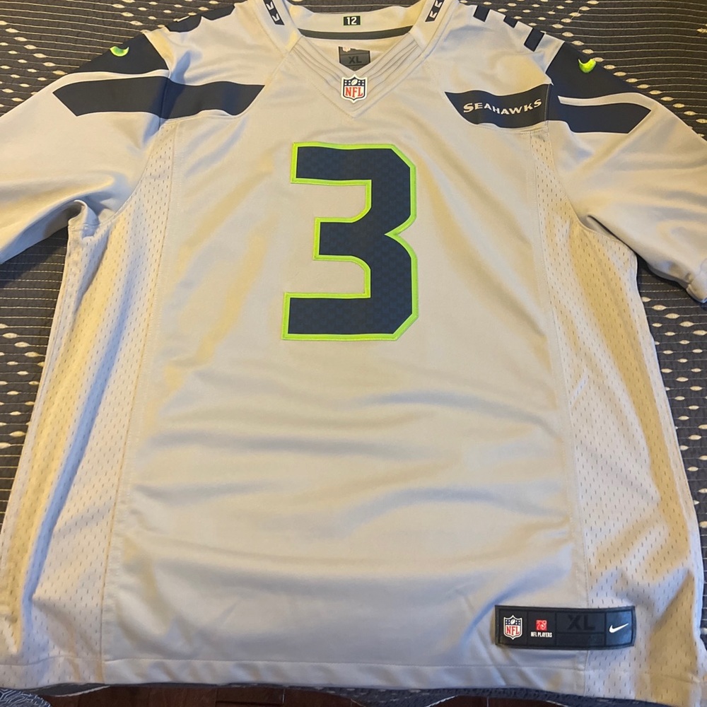Russel Wilson Jersey New Grey